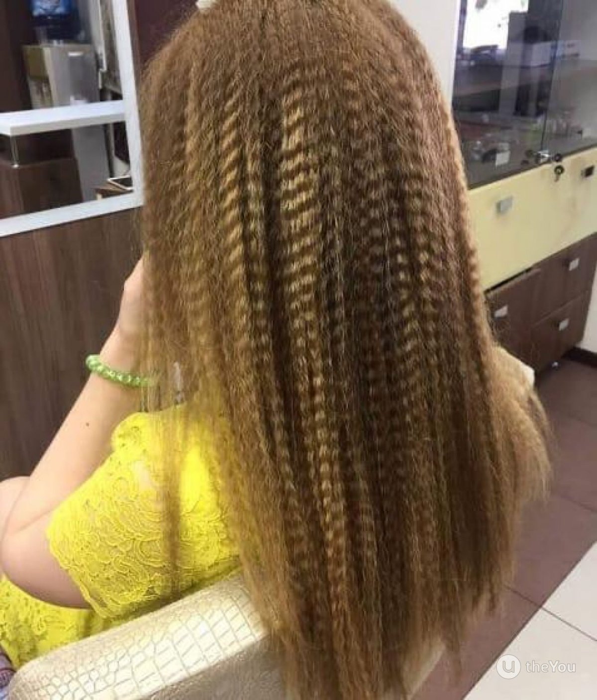 Гофре для волос прически