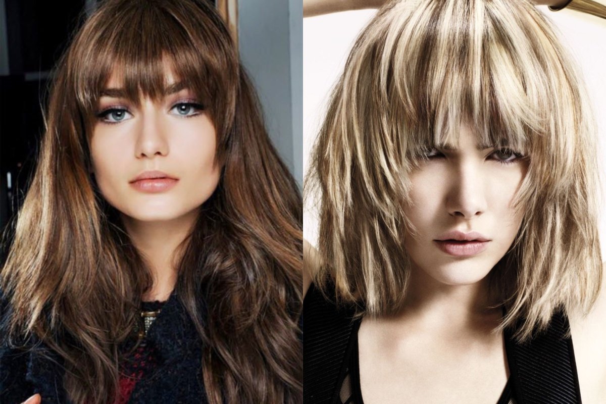 Подстрижка Каскад с челкой