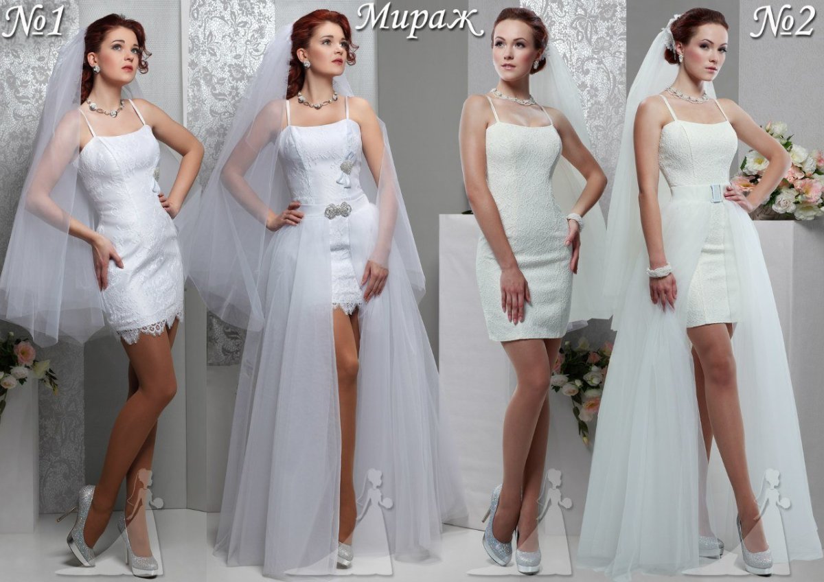 Платье трансформер с отстегивающейся юбкой в горошек