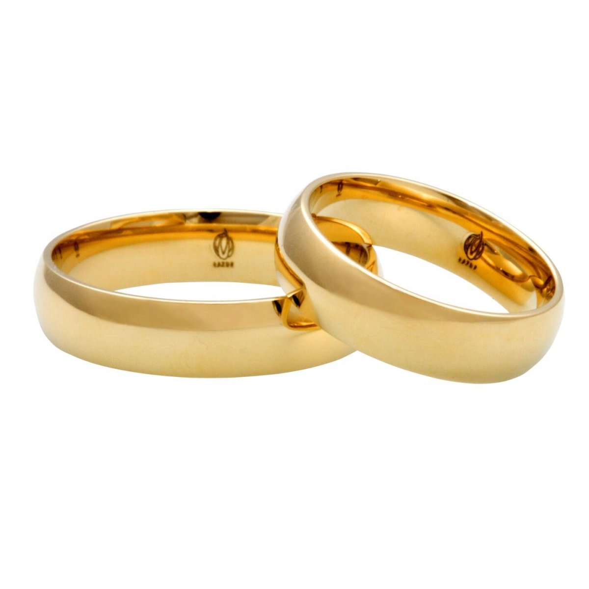 Обручальные кольца парные золотые Санлайт