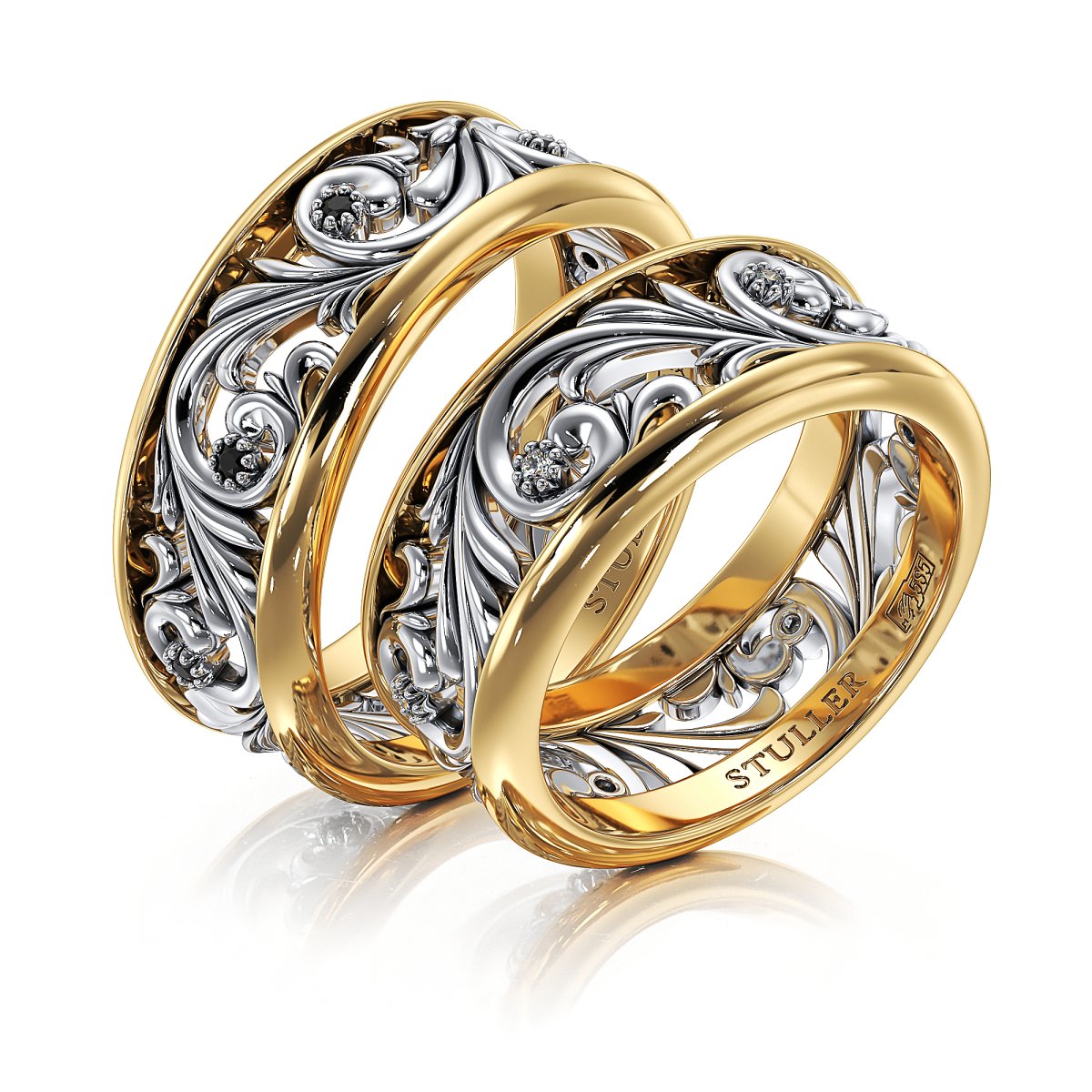 Адамас венчальные кольца