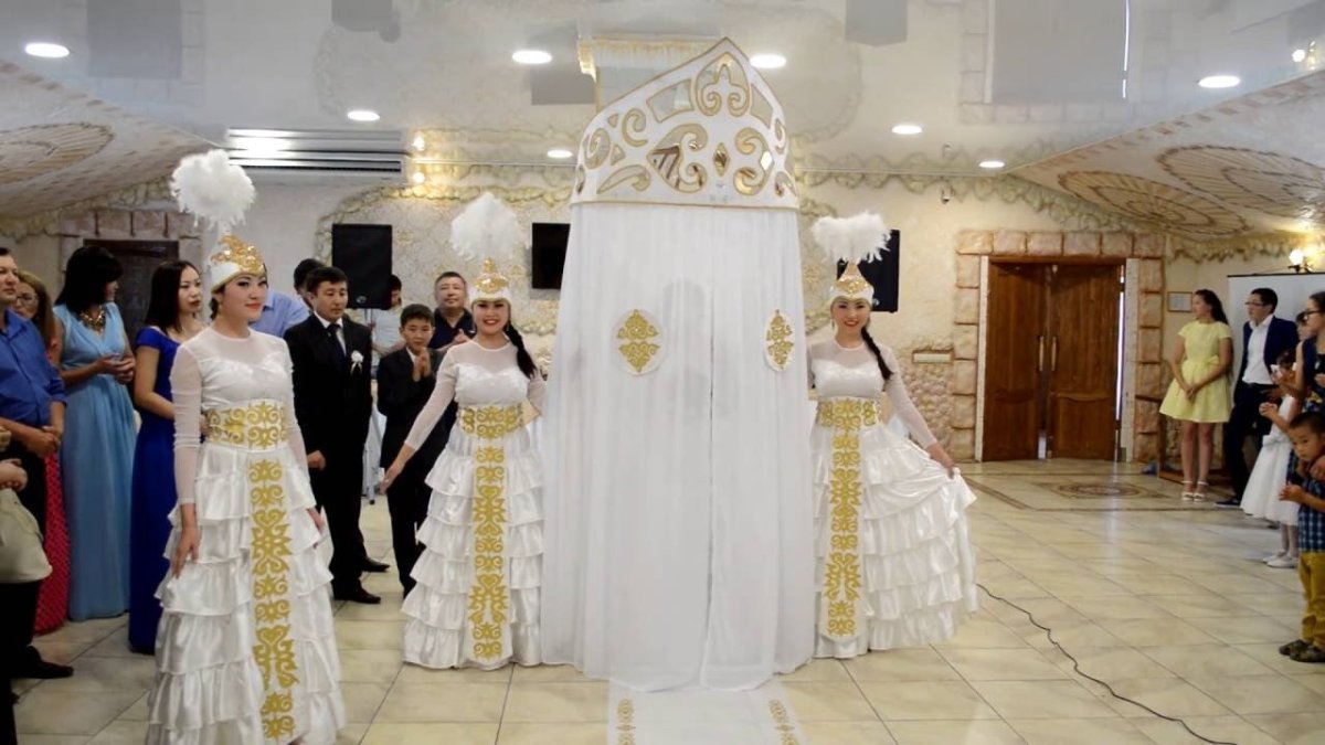 Казахско русская свадьба видео