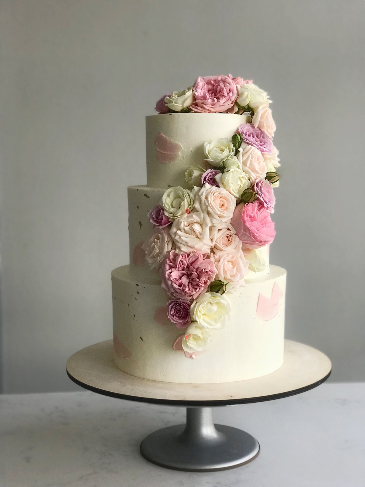 Стильный свадебный торт