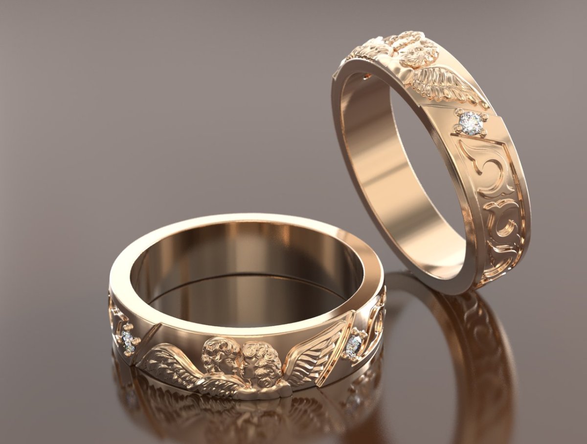 Венчальные кольца серебро