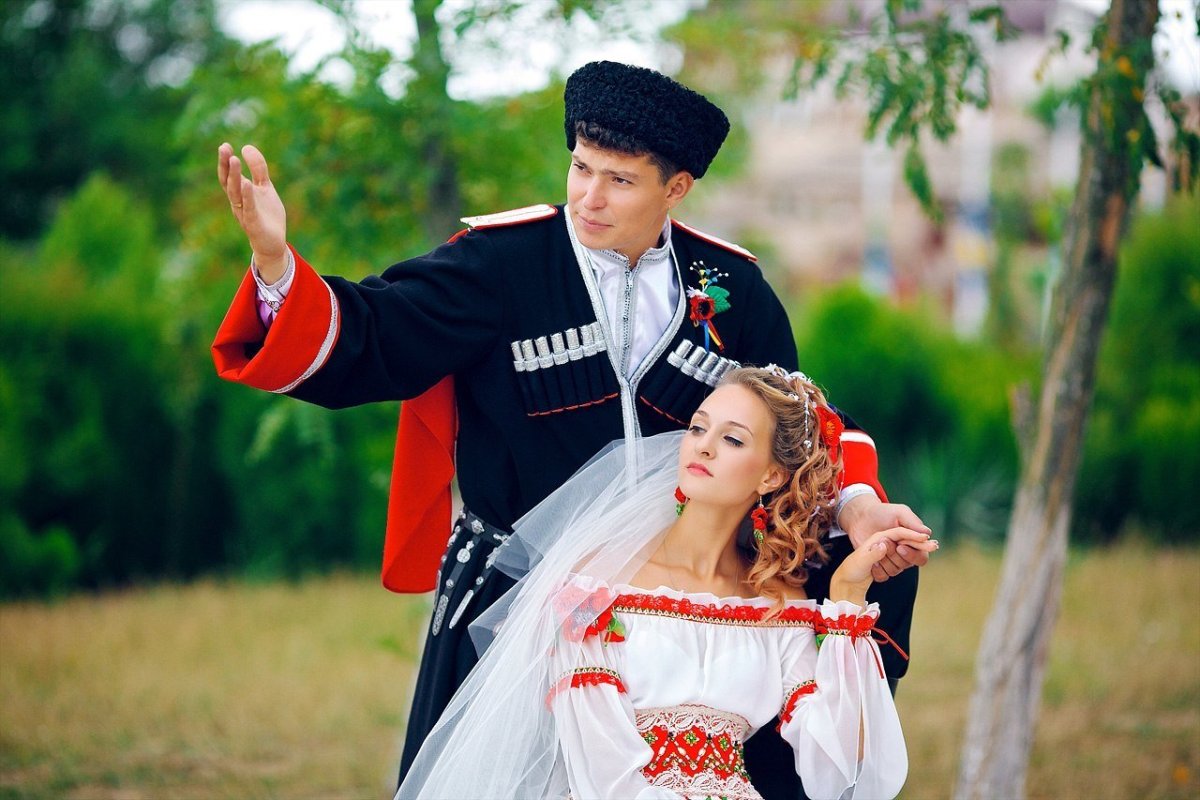 Казачий свадебный костюм
