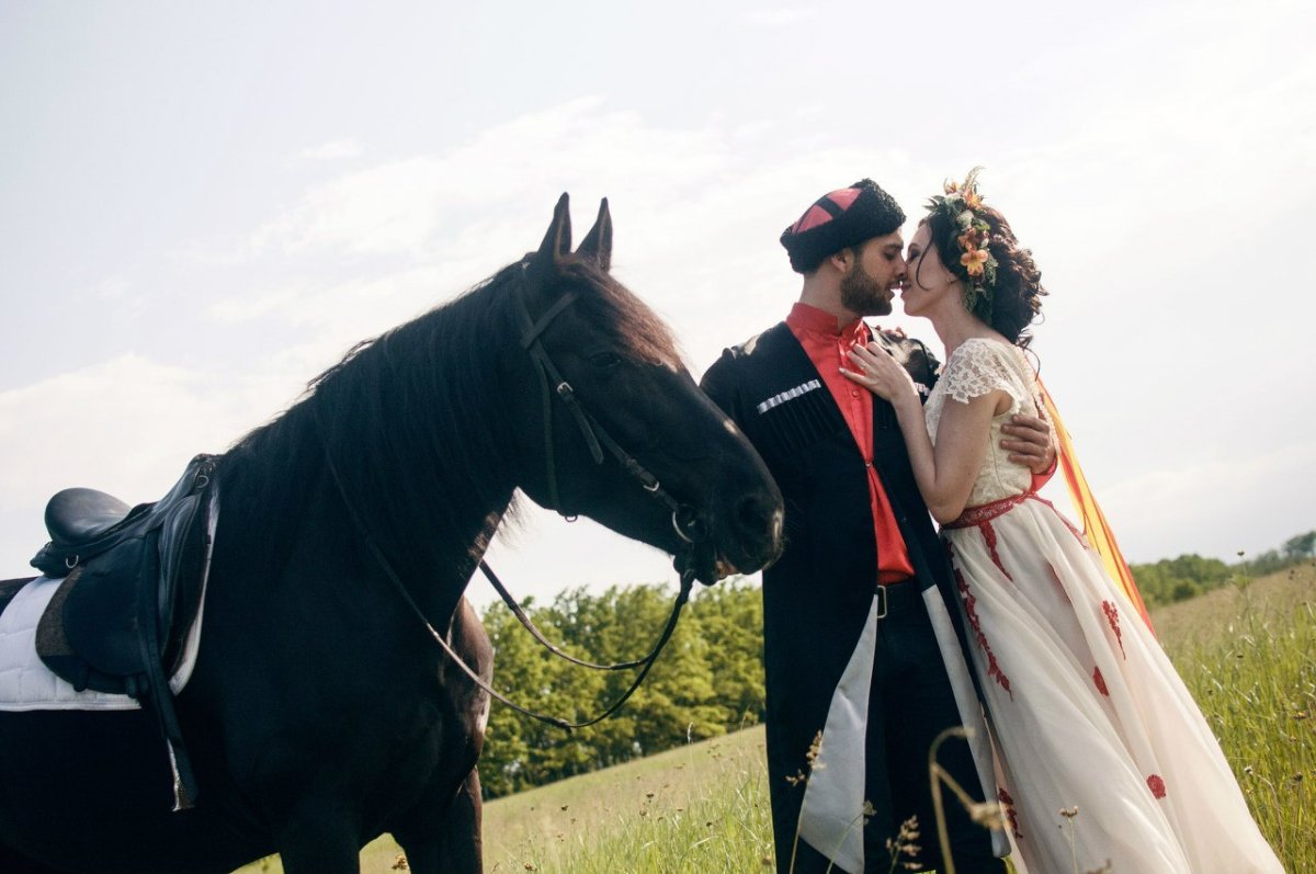 Казачий свадебный наряд невесты