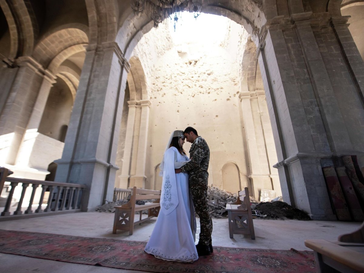 Казанчецоц армянский собор в Шуши свадьбы