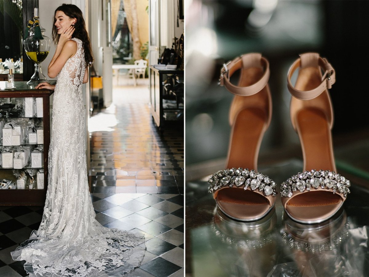 Туфли под свадебное платье без каблука