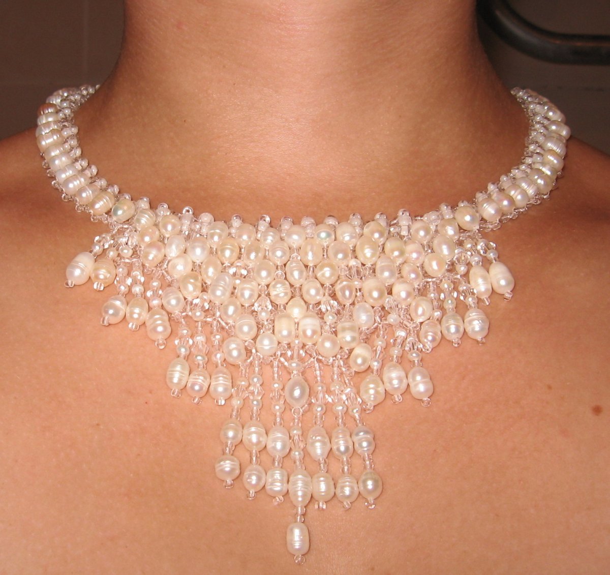 Ободок украшенный бисером