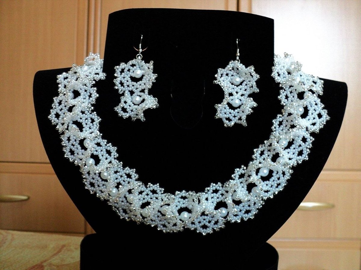 Свадебные украшения из бисера своими руками