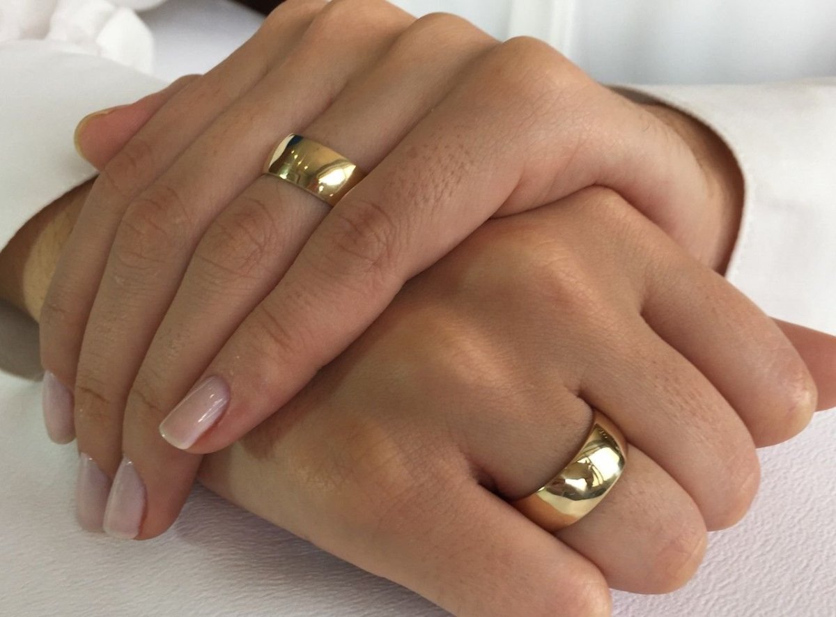 Обручальные кольца классические широкие