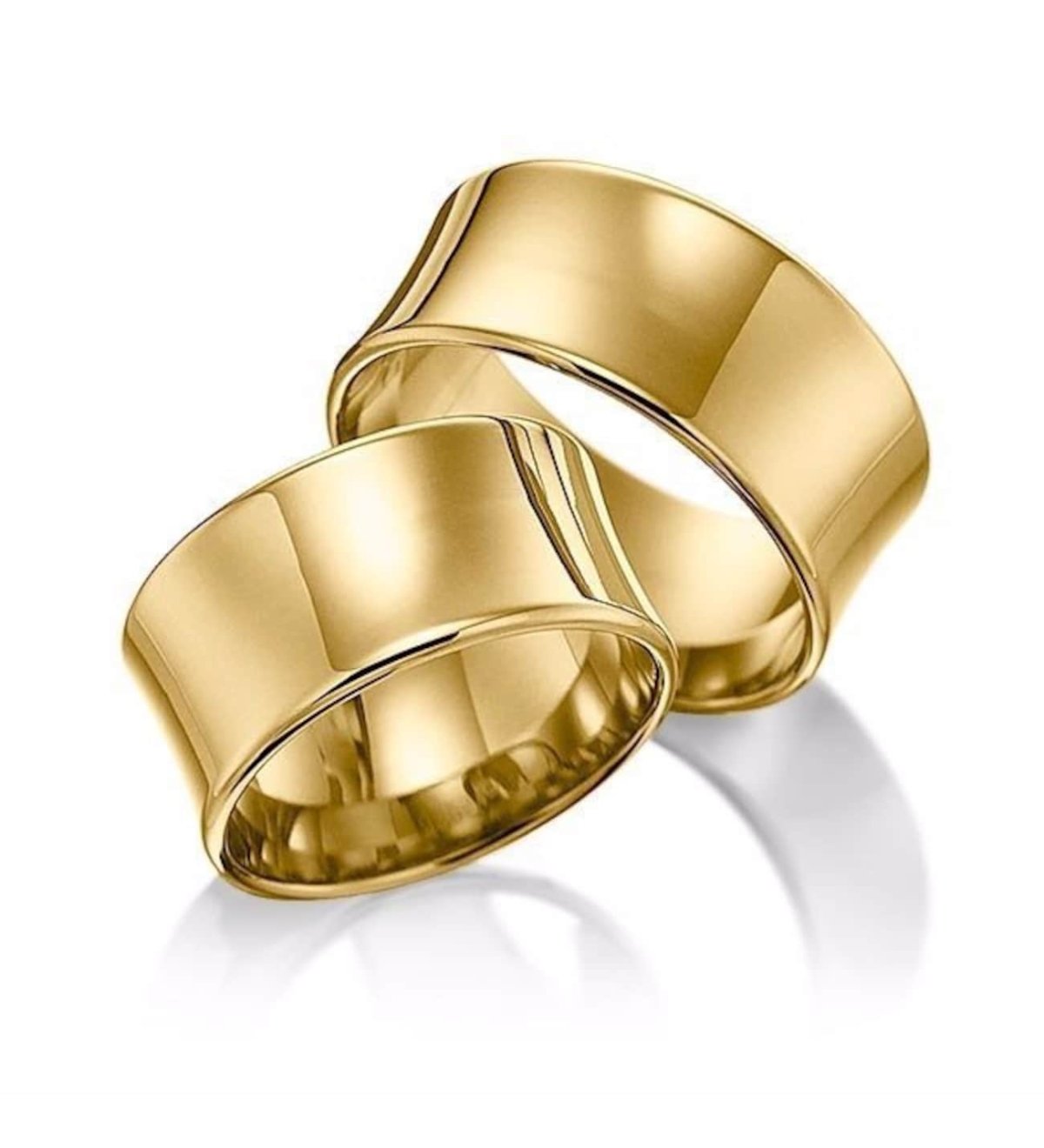 Обручальные кольца классические широкие