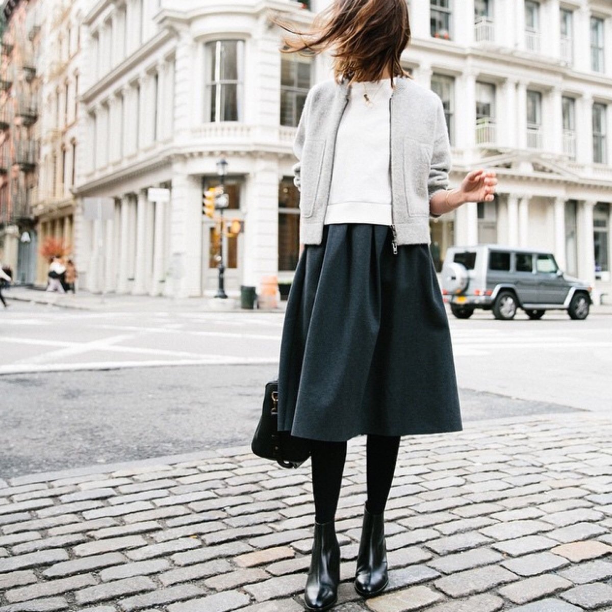 Образы с шелковой юбкой