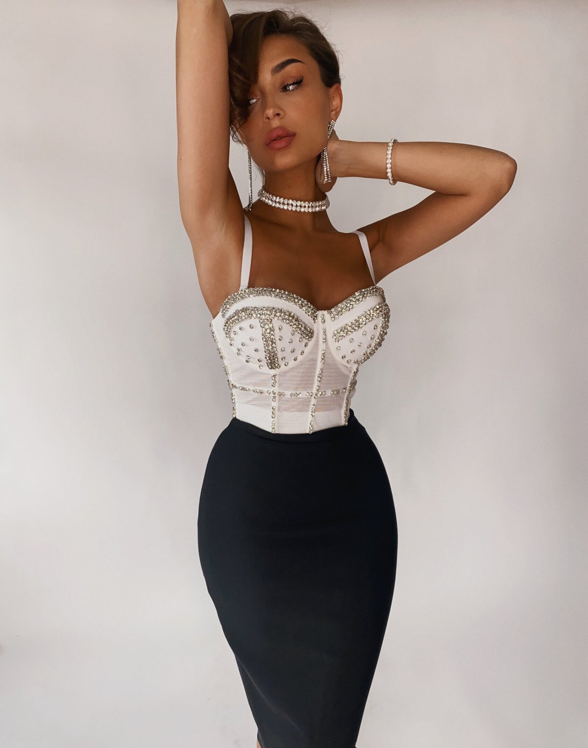 Наталья Горожанова в платье