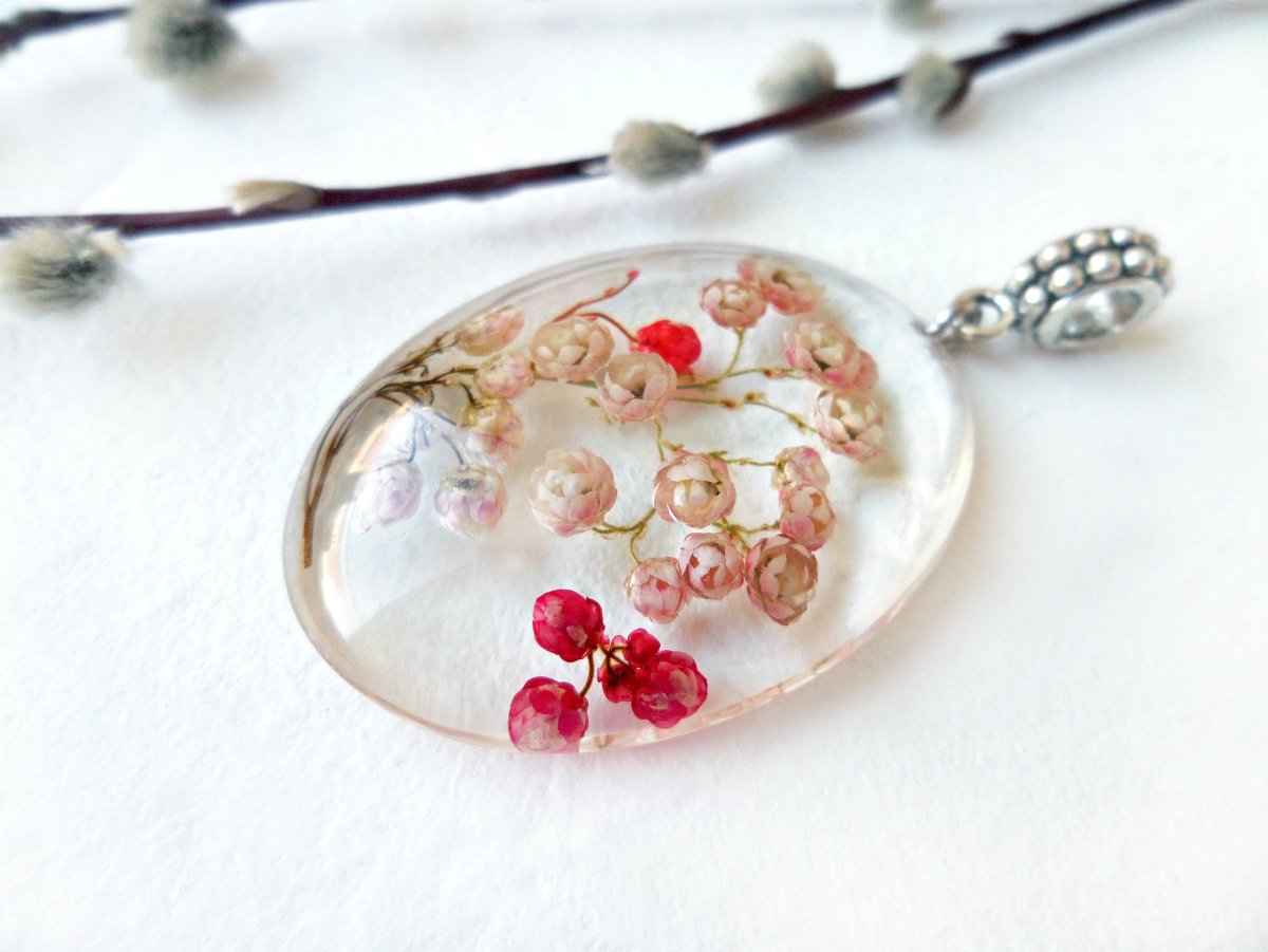 Панно из сухоцветов в эпоксидной смоле