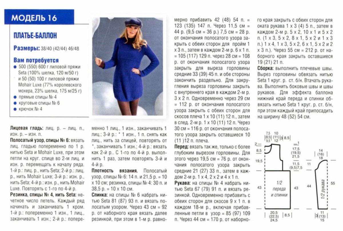 Вязаные летние платья с описанием