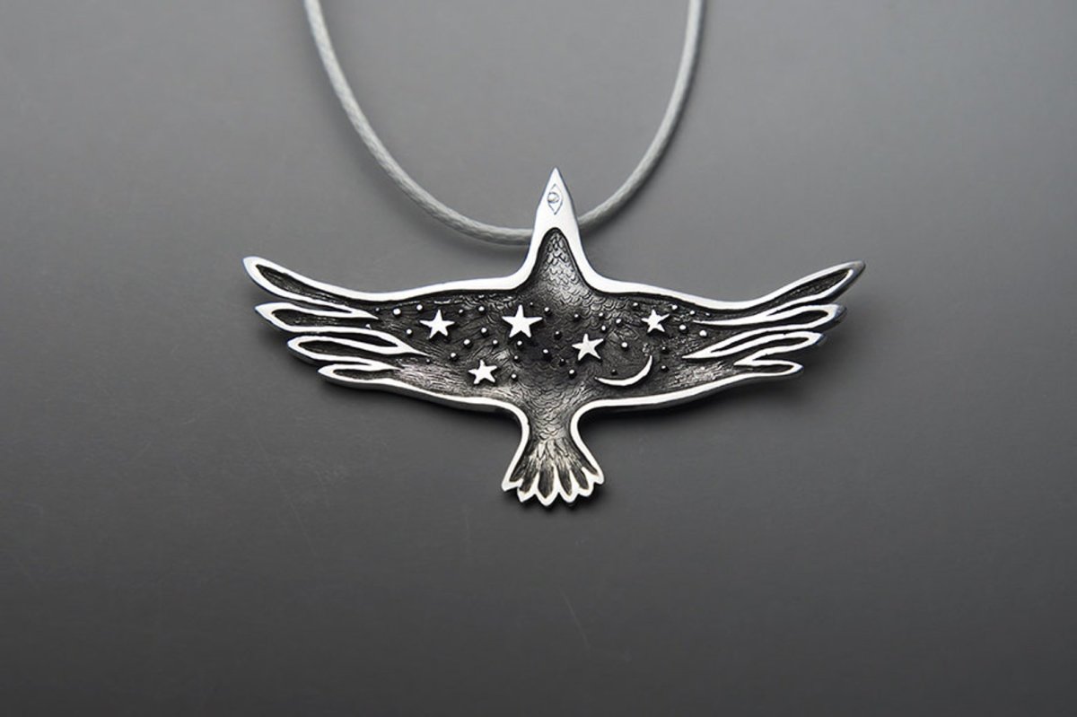 Тлинкийский ворон кулон