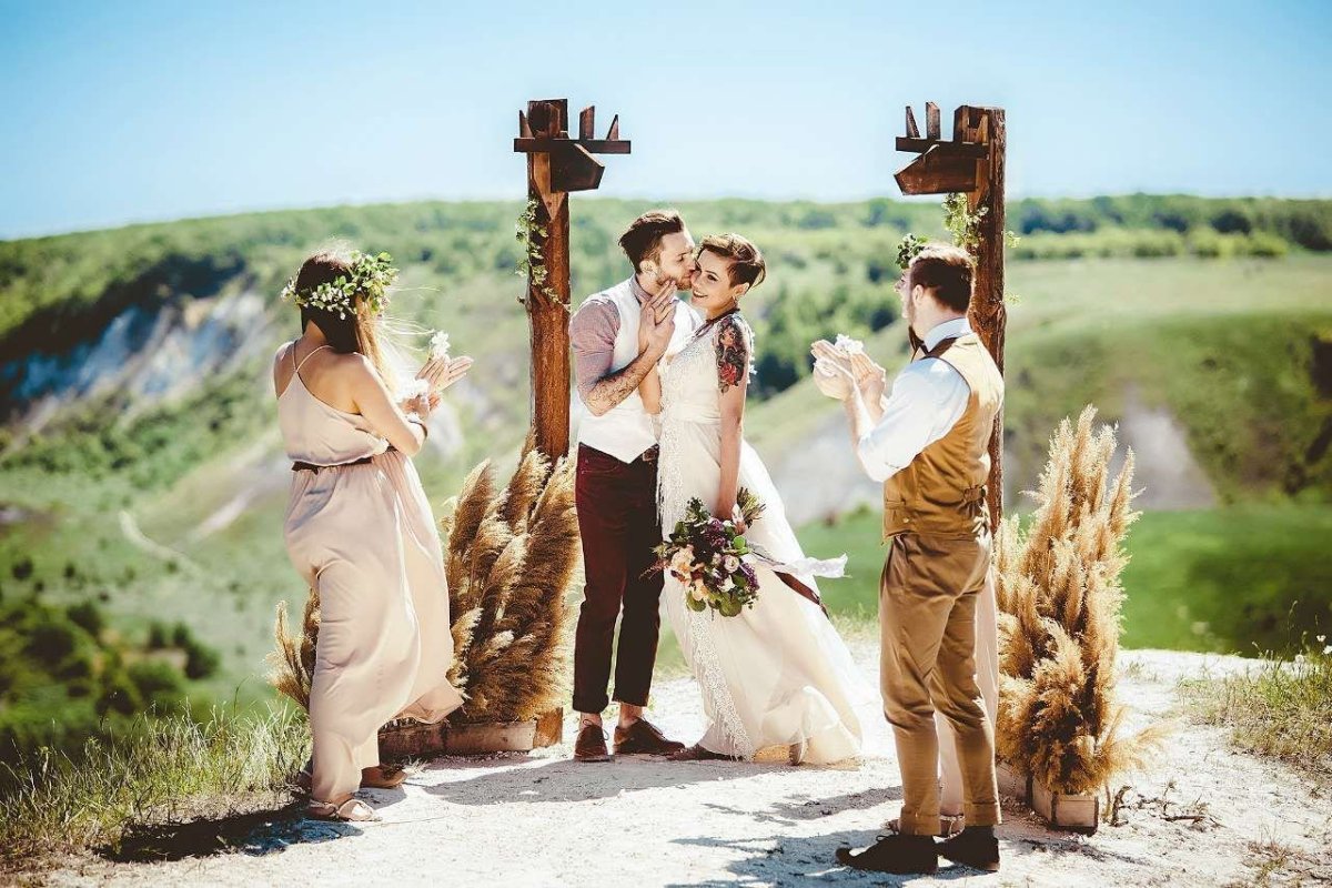 Свадебная церемония в стиле бохо