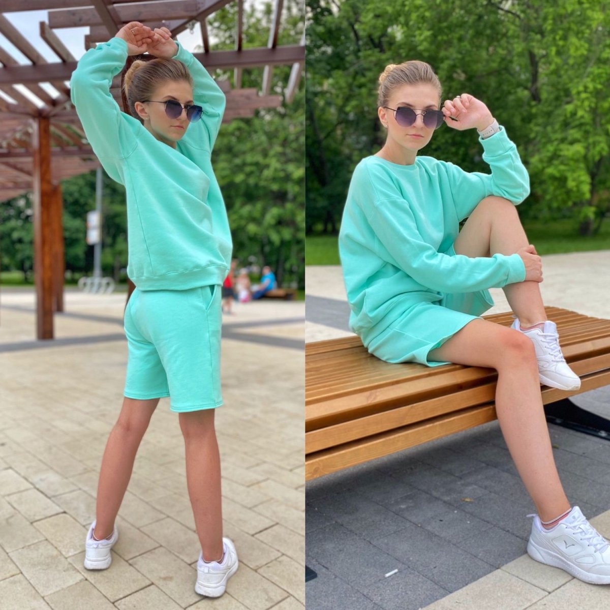 Белый спортивный костюм женский