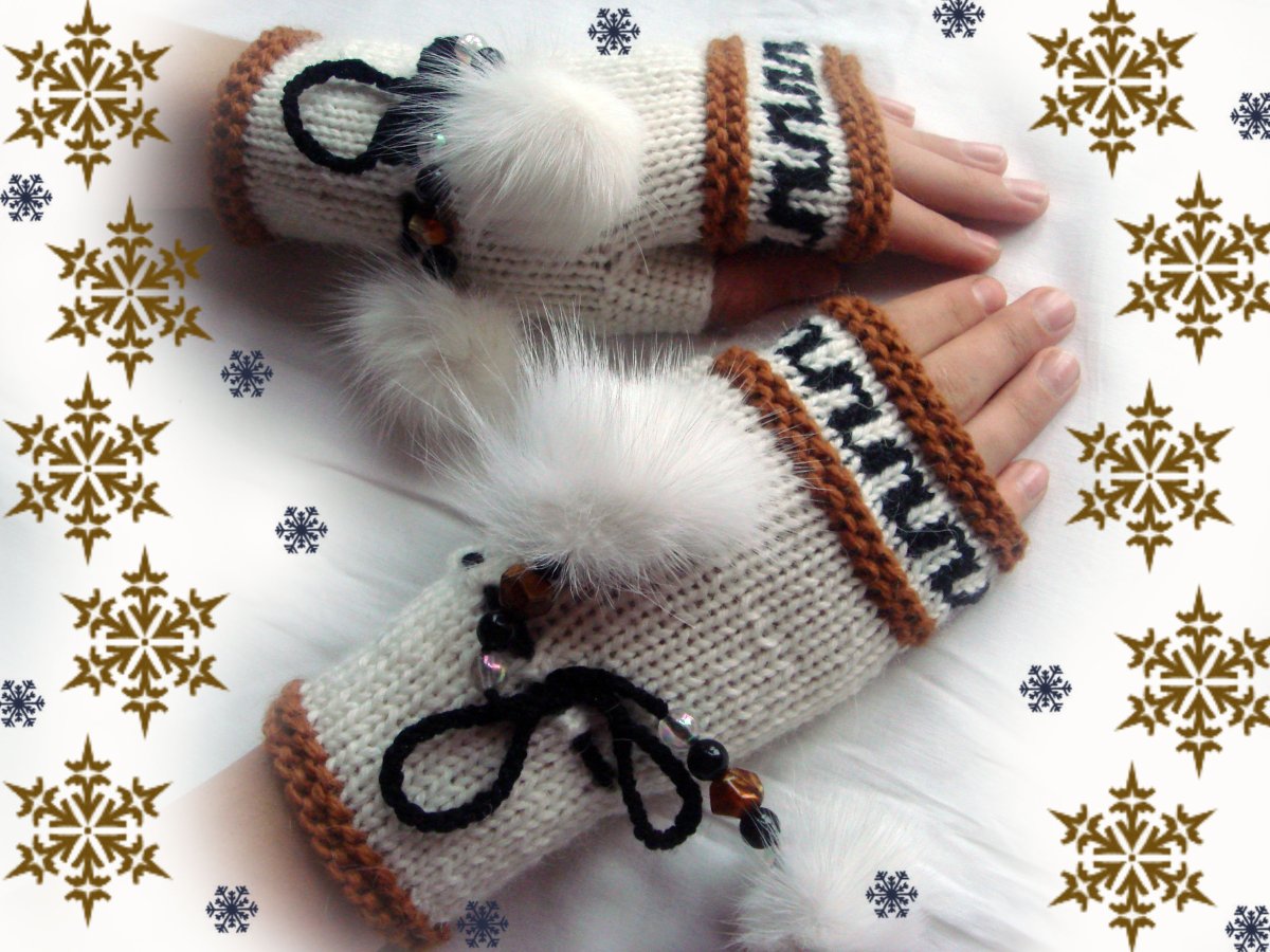 Митенки от Октябрины