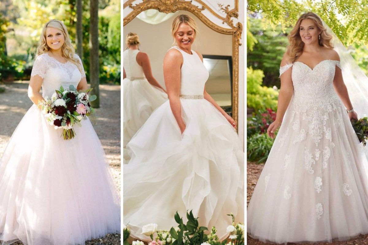 Греческое свадебное платье для полных