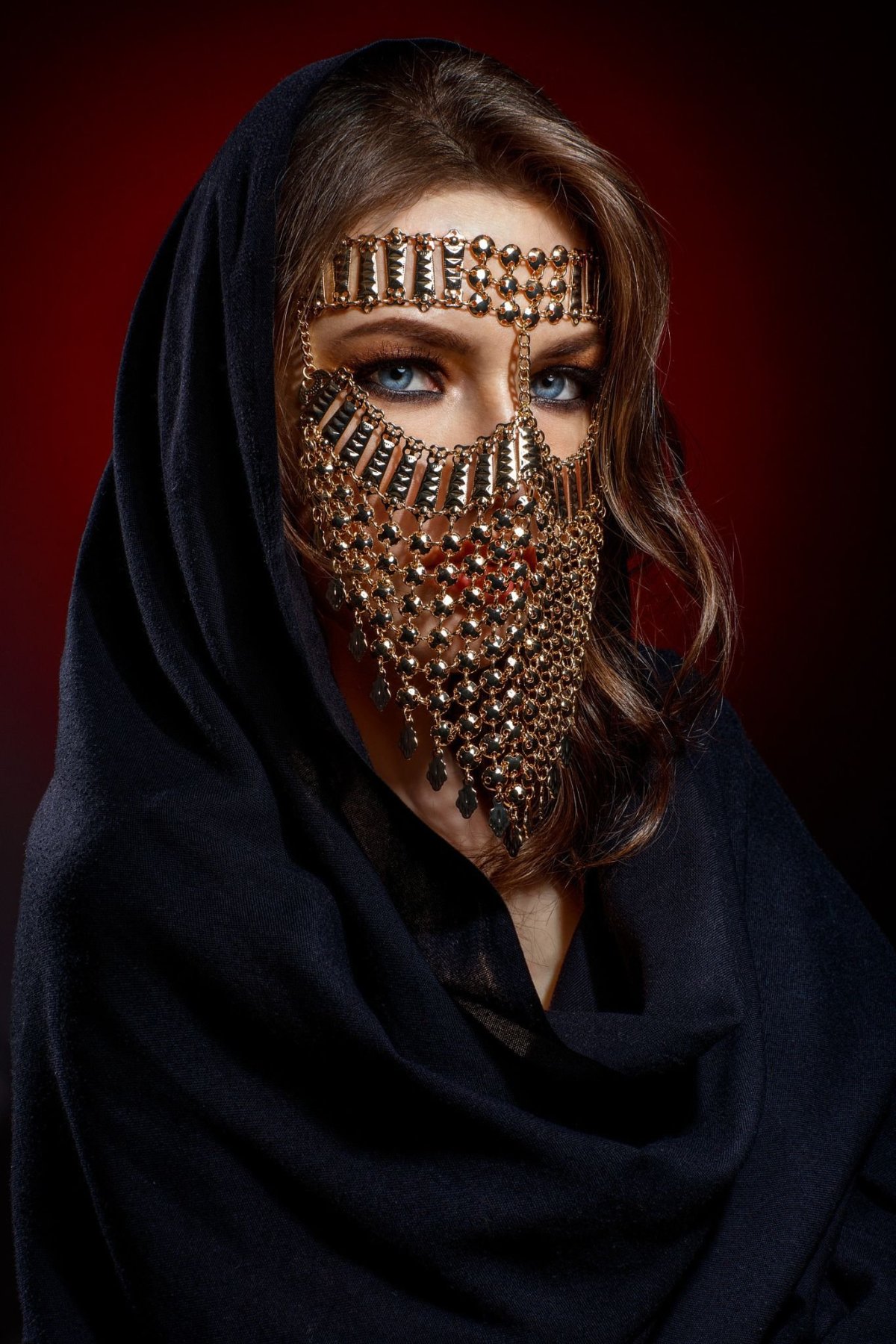 Никаб вуаль Бурга маска