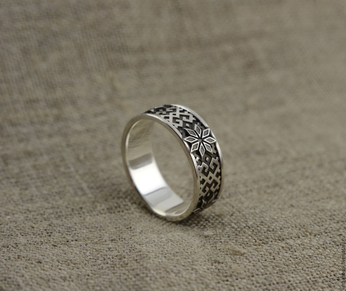 Кольцо Алатырь серебро