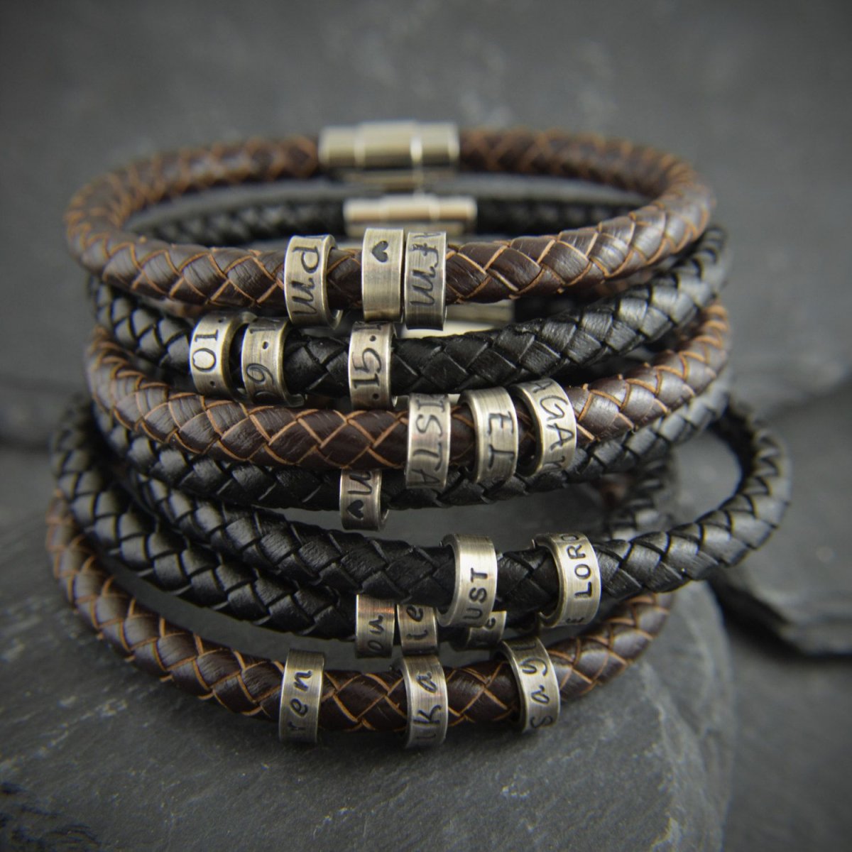 Браслет мужской кожаный Фиделис