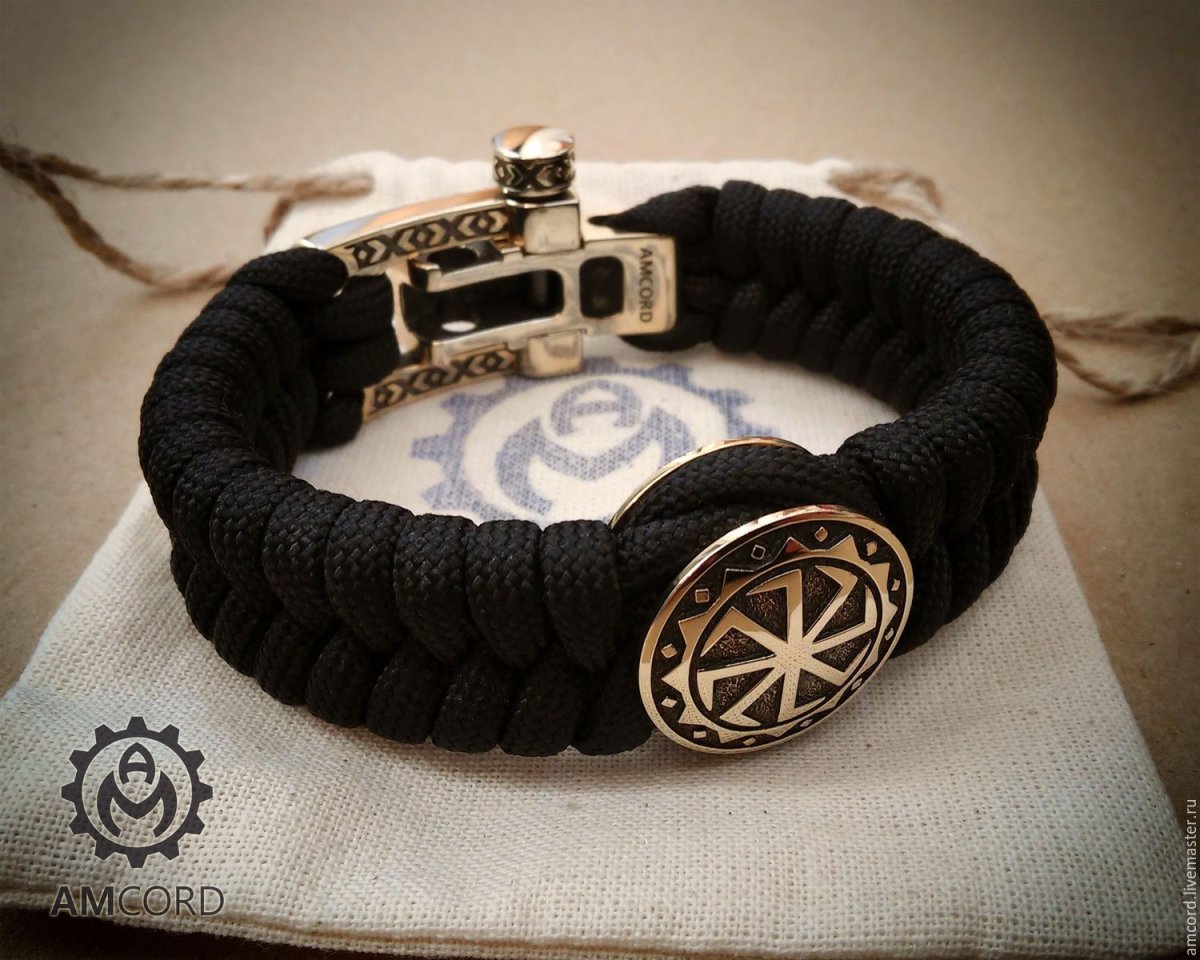 Браслет оберег Славянский паракорд Коловрат