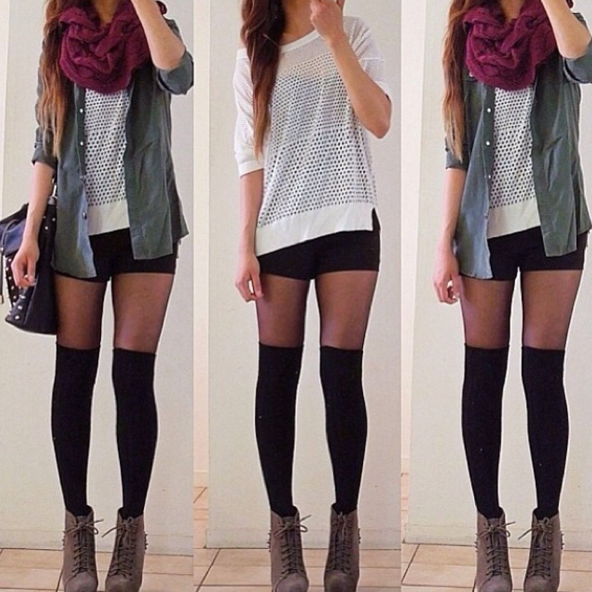 Высокие гольфы с шортами