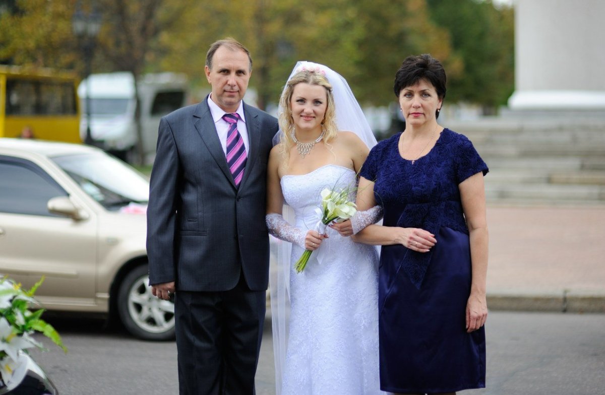 Родители на свадьбе одежда