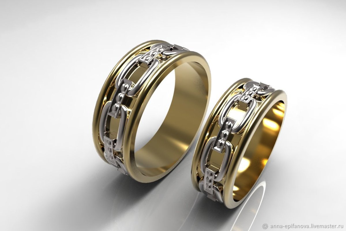 Мужское свадебное кольцо