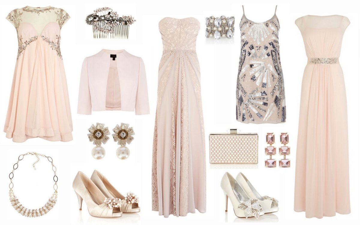 Украшения к бежевому платью