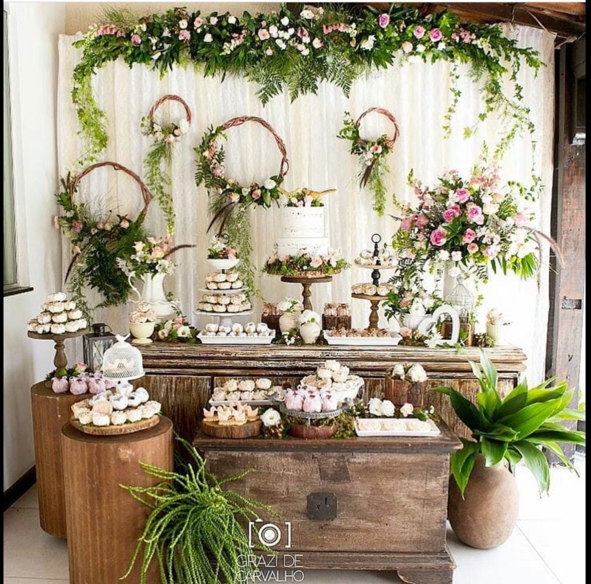 Эко стиль интерьера на свадьбу