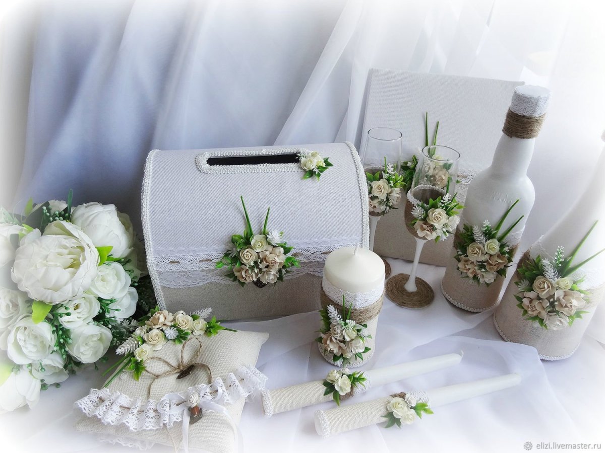 Свадебный декор экостиль