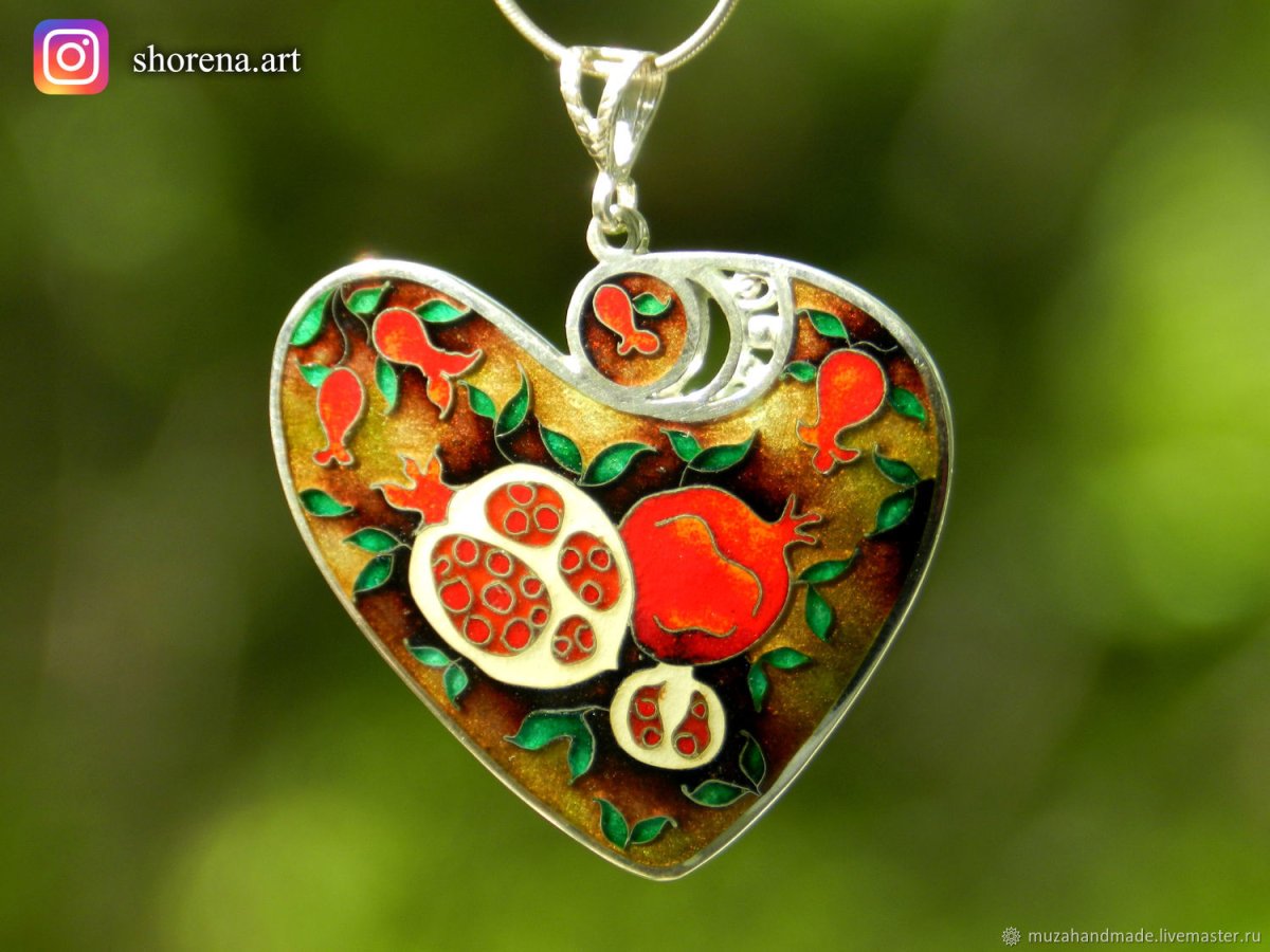 Медное яблоко с горячей эмалью