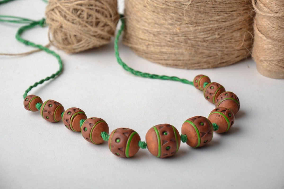 Украшения из льна