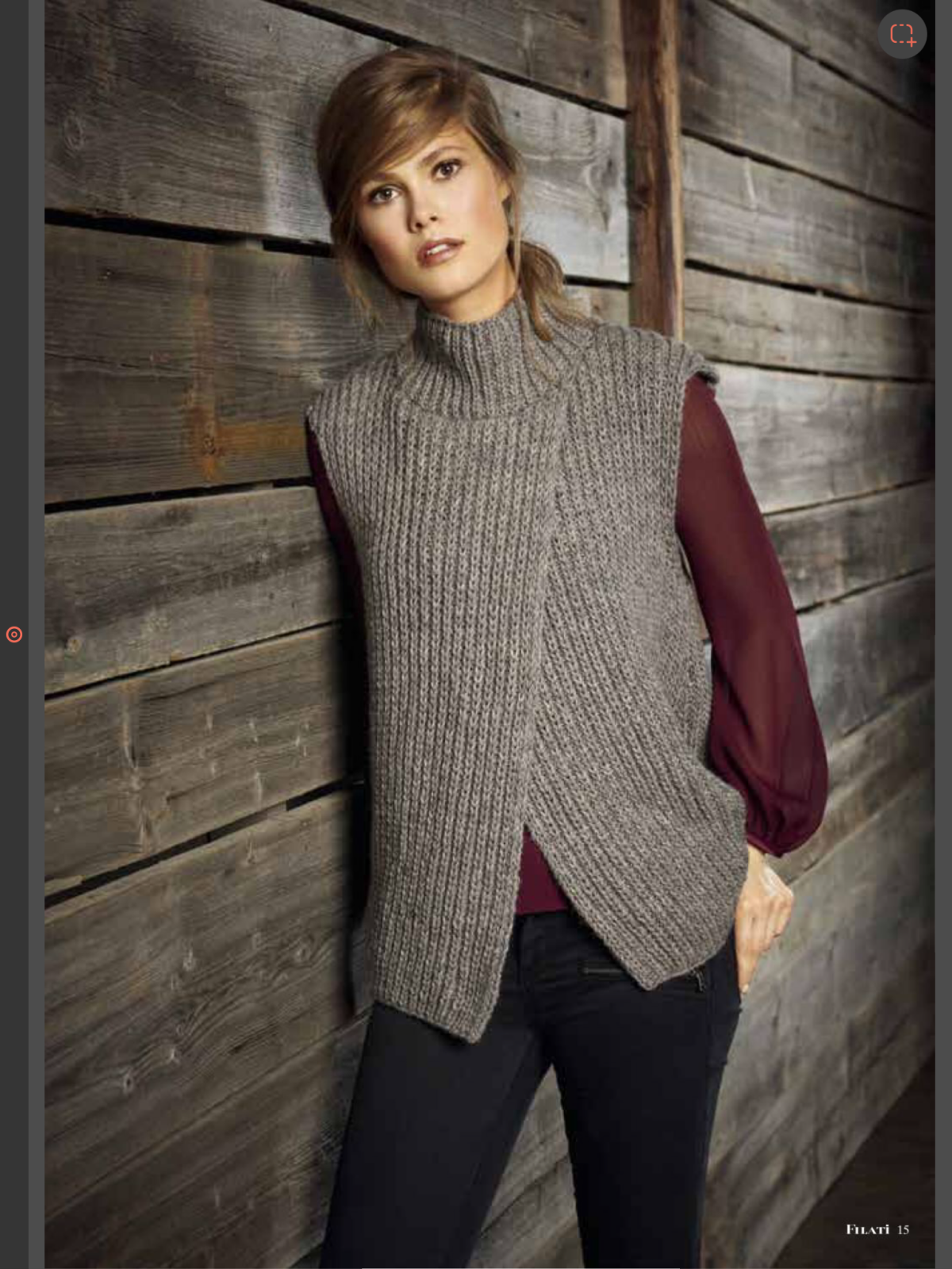 Жилет женский спицами