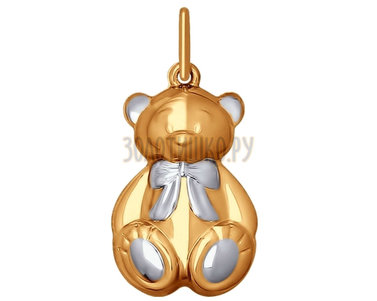 Соколов подвеска мишка золото