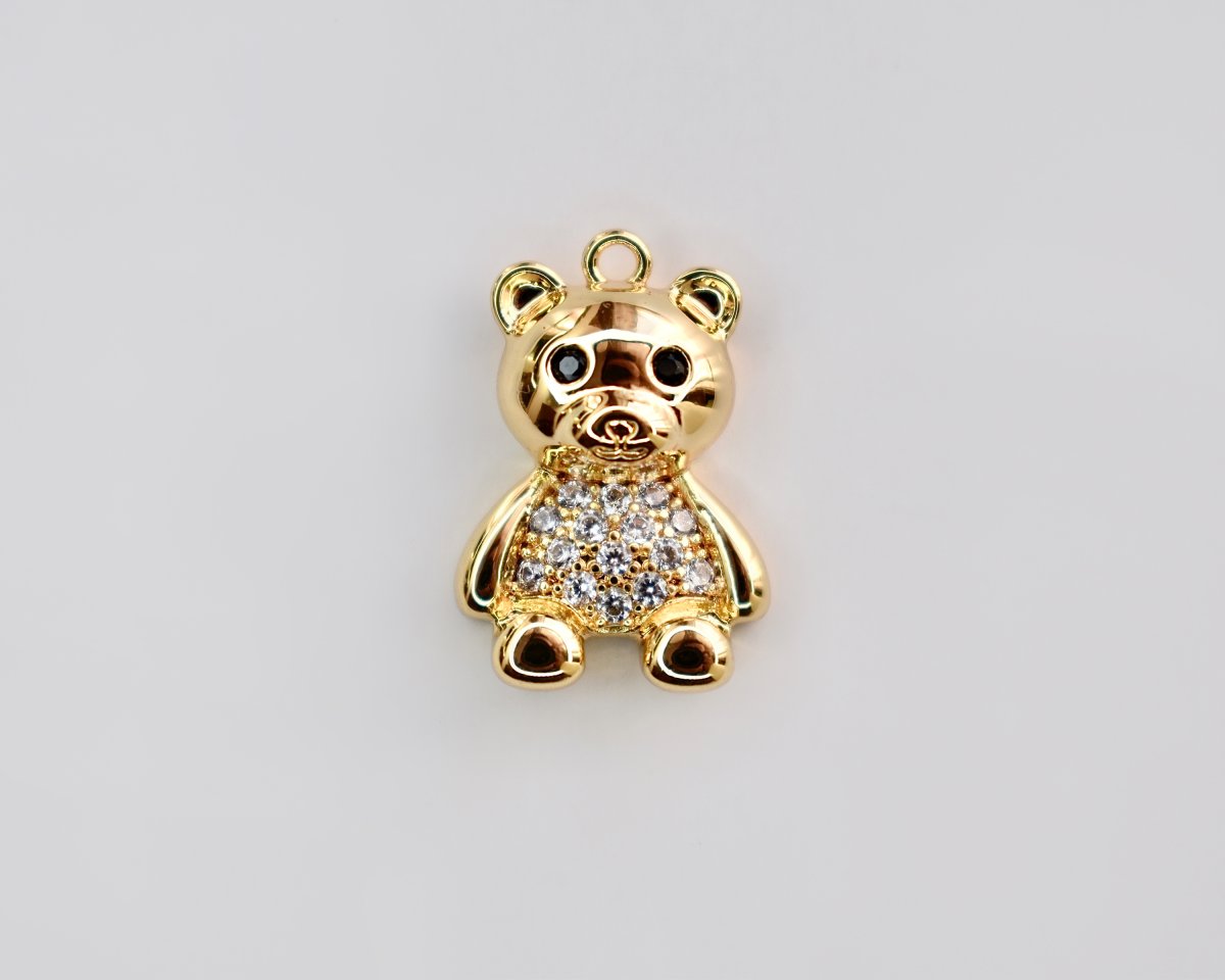Подвеска медведь золото Адамас