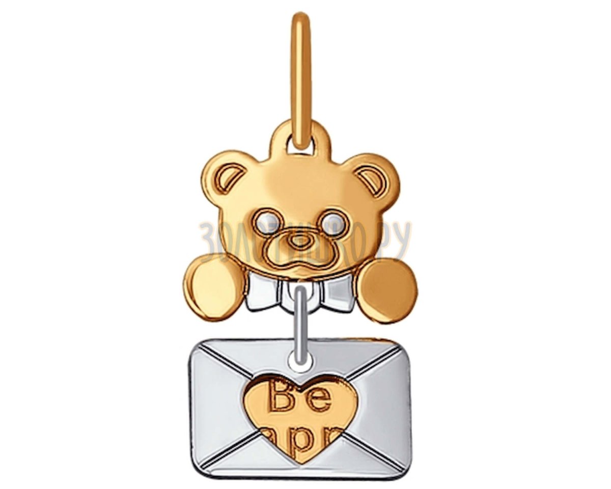 Подвеска Тоус мишка золото