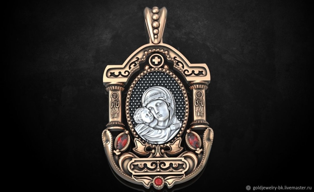Подвеска Божья Матерь Семистрельная SOKOLOV