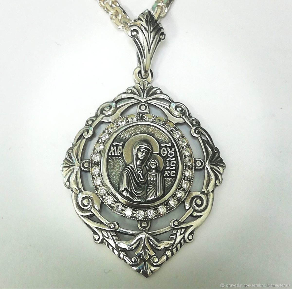 Иконка Божья Матерь Казанская подвеска