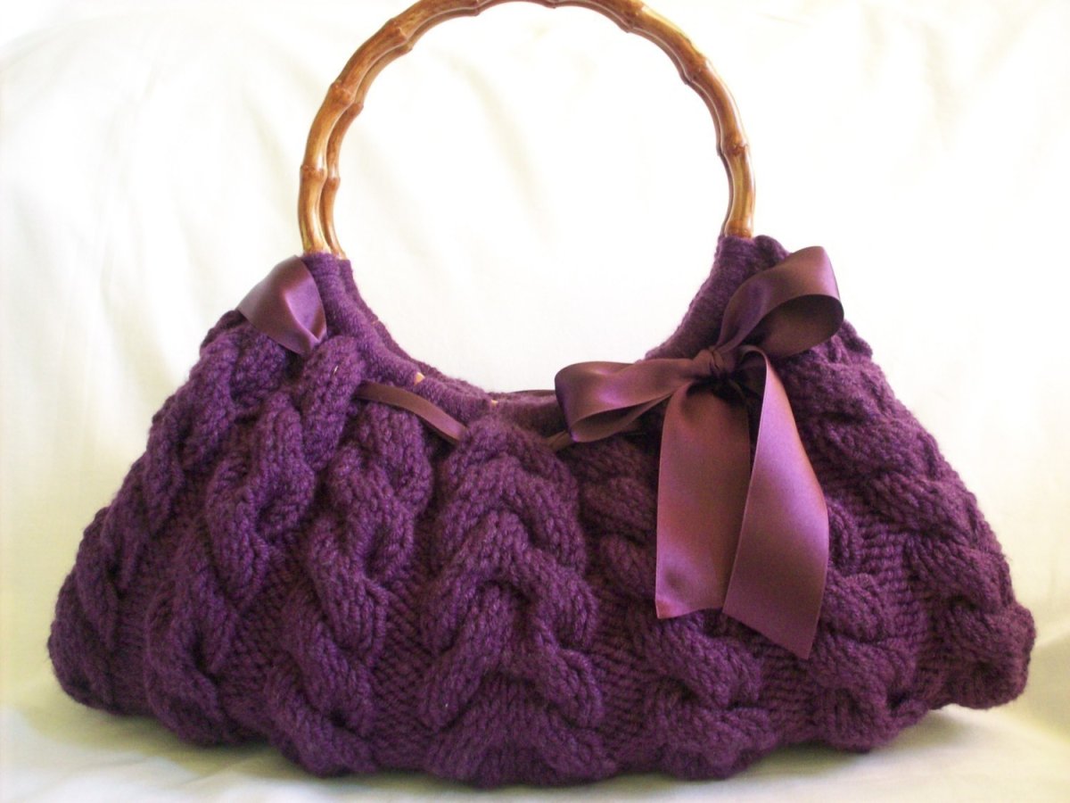 Снуд с переплетением спицами