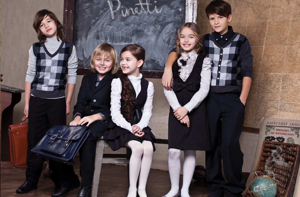 Жилет luminoso школьный синий