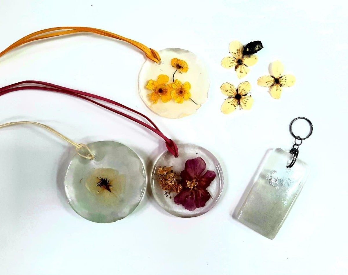 Кулон эпоксидка Северное сияние