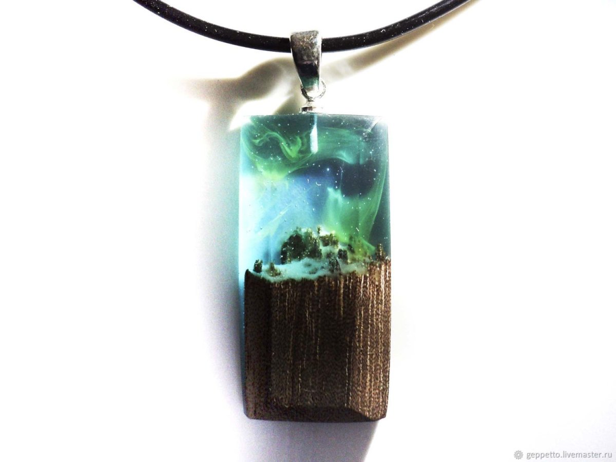 Сердце из эпоксидной смолы