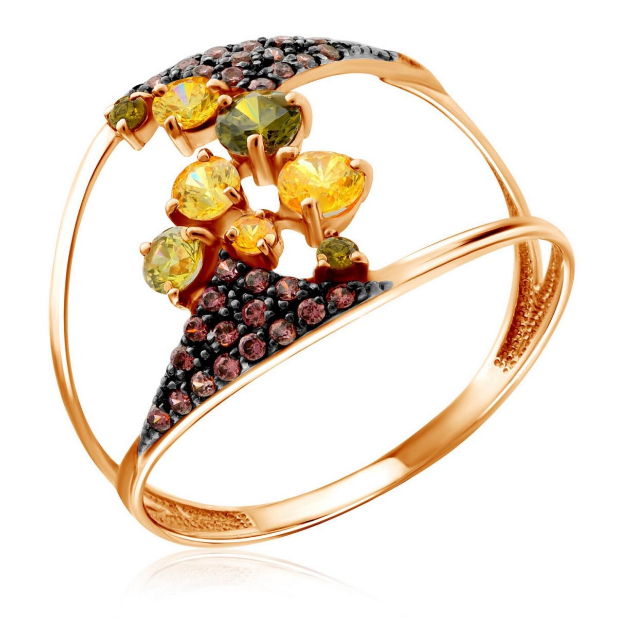 Бронницкий ювелир кольцо из красного золота к134-4780м3