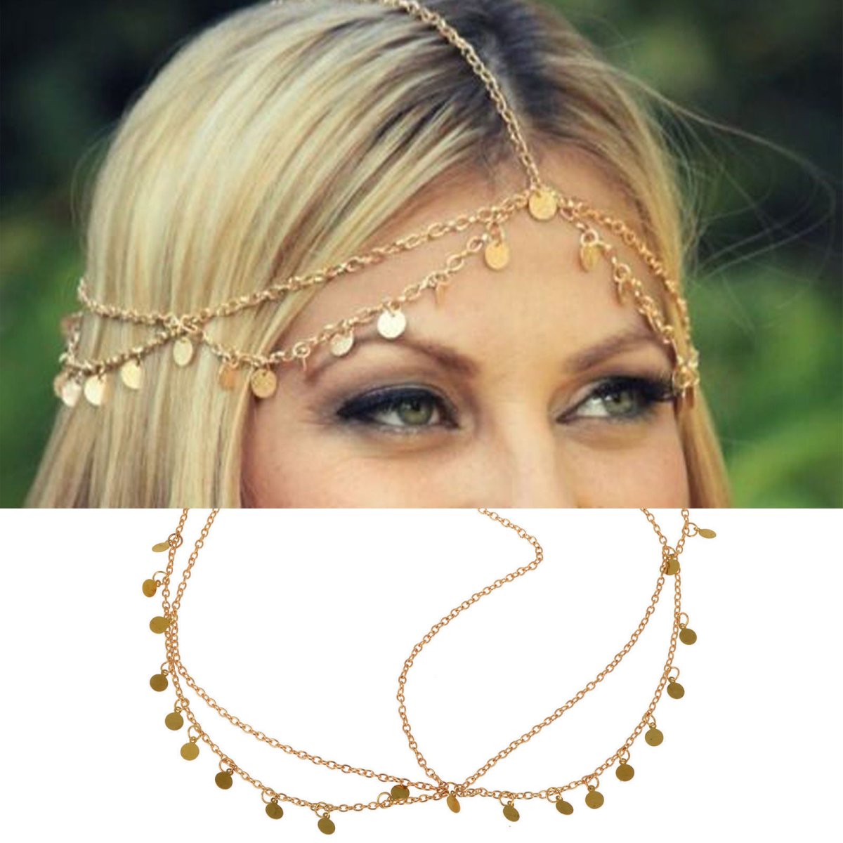 Silver Headdress Silver head Chain Boho Headdress Boho hair