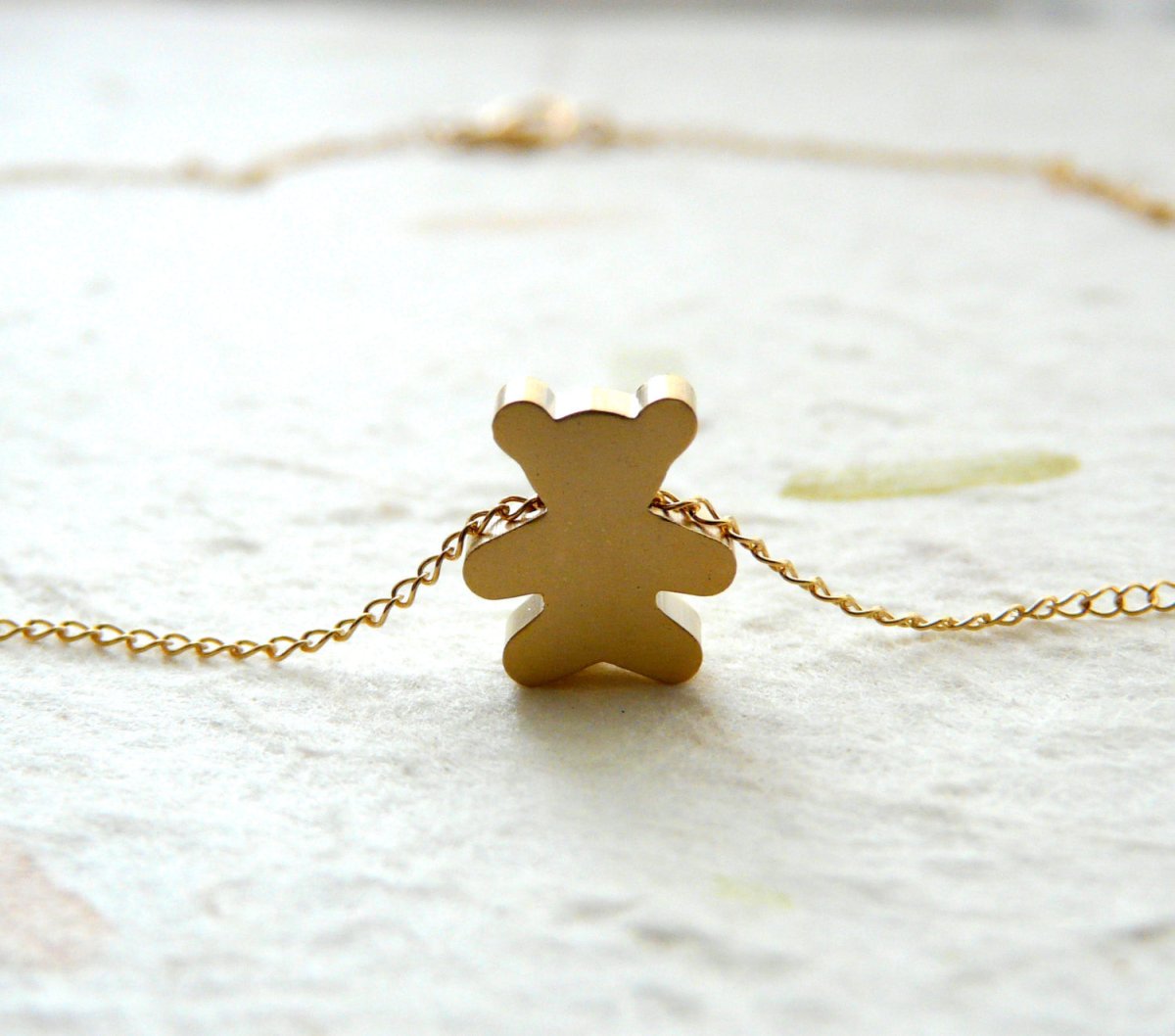 Адамас подвеска мишка золото